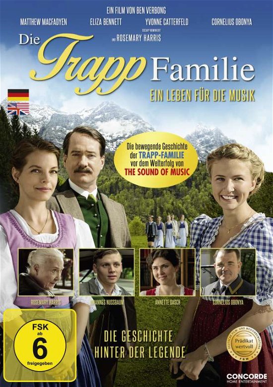 Cover for Eliza Bennett / Matthew Macfadyen · Die Trapp Familie-ein Leben Für Die Musik (DVD) (2016)