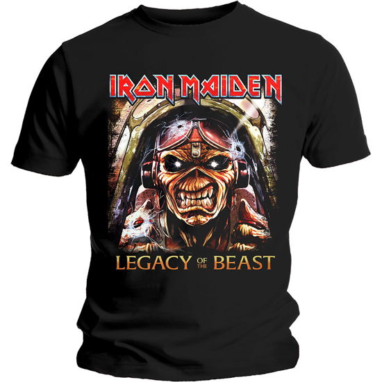 Iron Maiden Unisex T-Shirt: Legacy Aces - Iron Maiden - Merchandise - MERCHANDISE - 5056170690881 - 14 januari 2020