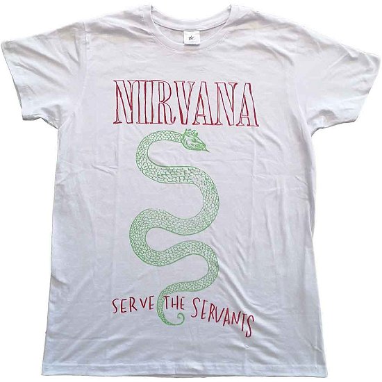 Cover for Nirvana · Nirvana Unisex T-Shirt: Serve The Servants (T-shirt) [size XXL] [White - Unisex edition]