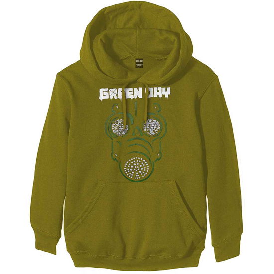 Green Day Unisex Pullover Hoodie: Green Mask - Green Day - Fanituote -  - 5056561018881 - 