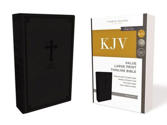 KJV Holy Bible: Value Large Print Thinline, Black Leathersoft, Red Letter, Comfort Print: King James Version - Thomas Nelson - Books - Thomas Nelson Publishers - 9780785225881 - January 24, 2019