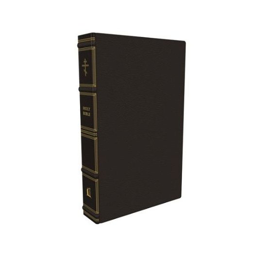 Cover for Thomas Nelson · The Orthodox Study Bible, Genuine Leather, Black: Ancient Christianity Speaks to Today's World (Leather Book) (2022)