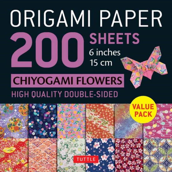 Origami Paper 200 sheets Chiyogami Flowers 6" (15 cm): Tuttle Origami Paper: Double Sided Origami Sheets Printed with 12 Different Designs (Instructions for 5 Projects Included) - Origami Paper 200 Sheets Chiyogam - Bøger - Tuttle Publishing - 9780804856881 - 7. november 2023