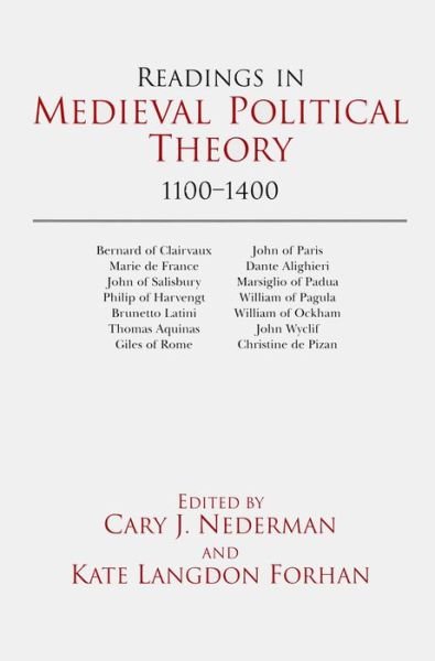 Cover for Readings in Medieval Political Theory: 1100-1400: 1100-1400 (Paperback Book) (2000)