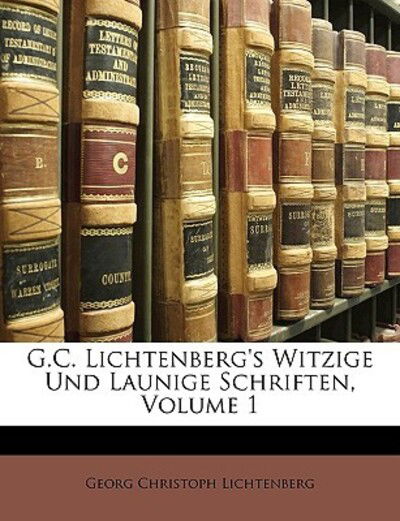 Cover for Lichtenberg · G.C. Lichtenberg's Witzige (Book)