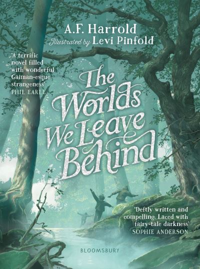 Cover for A.F. Harrold · The Worlds We Leave Behind: SHORTLISTED FOR THE YOTO CARNEGIE MEDAL FOR ILLUSTRATION (Hardcover Book) (2022)