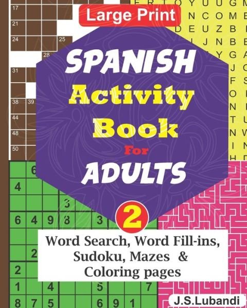 Cover for Jaja Books · SPANISH Activity Book for ADULTS; Vol.2 (Paperback Bog) (2019)