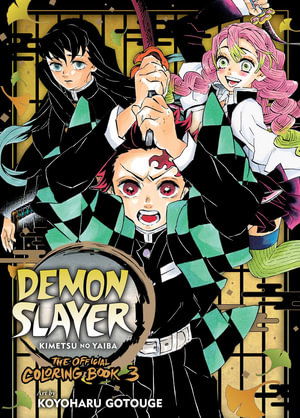 Cover for Demon Slayer: Kimetsu no Yaiba: The Official Coloring Book 3 (Paperback Book) (2025)