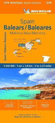 Balears - Michelin Regional Map 579 - Michelin - Books - Michelin Editions des Voyages - 9782067259881 - September 28, 2023