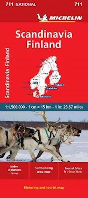 Scandinavia & Finland - Michelin National Map 711: Map - Michelin - Boeken - Michelin Editions des Voyages - 9782067262881 - 4 april 2024