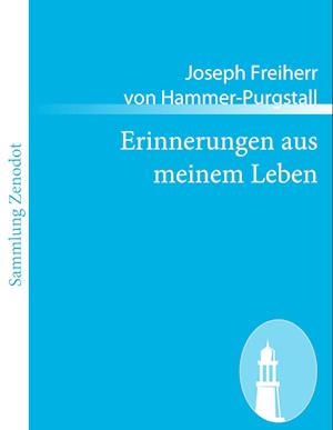 Cover for Hammer-Purgstall · Erinnerungen aus meine (Book)