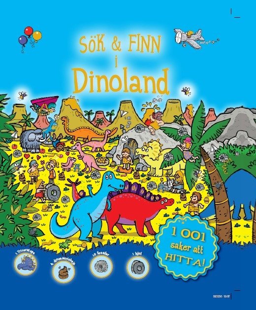 Cover for Sök &amp; Finn i Dinoland (Gebundesens Buch) (2015)