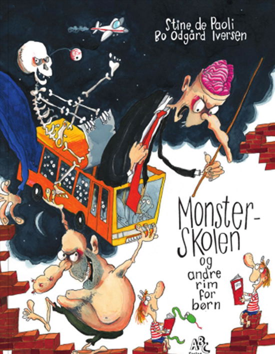 Cover for Stine de Paoli &amp; Bo Odgård Iversen · Monsterskolen og andre rim for børn (Inbunden Bok) [1:a utgåva] (2024)