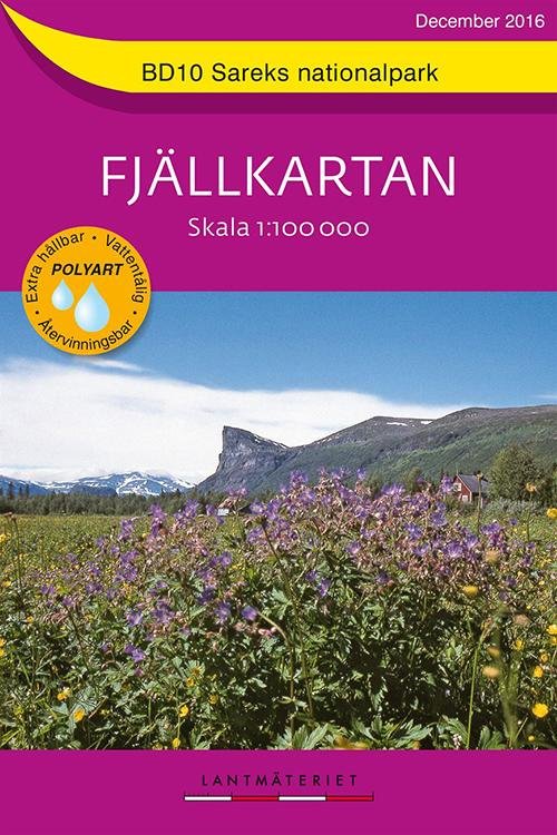 Fjällkartan BD: Sareks nationalpark - Lantmäteriet - Books - Lantmäteriet - 9789158895881 - February 20, 2017