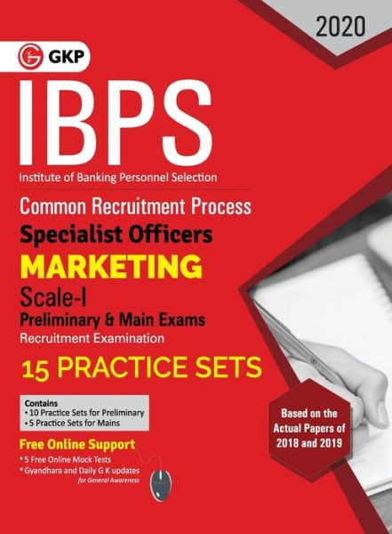 Ibps 2020 : Specialist Officers - Marketing Scale I - 15 Practice Sets - Gkp - Bøger - G.K Publications Pvt.Ltd - 9789390187881 - 4. december 2020