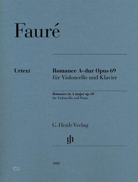 Romance A-dur op. 69, Violoncello - Fauré - Książki -  - 9790201810881 - 