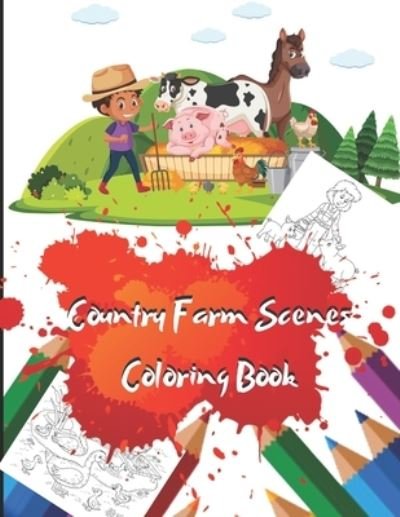 Cover for Thunder Publishing · Country Farm Scenes Coloring Book (Paperback Bog) (2020)