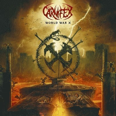 Cover for Carnifex · World War X (Orange / Black Splatter) (LP) (2020)
