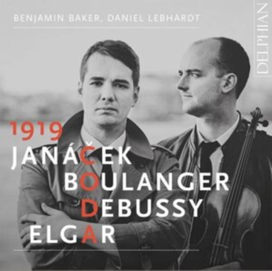 Cover for Benjamin Baker / Daniel Lebhardt · 1919 Coda Janacek / Boulanger / Debussy / Elgar (CD) (2023)