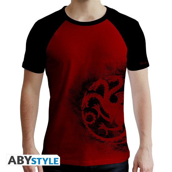 GAME OF THRONES - Tshirt Targaryen man SS red & - T-Shirt Männer - Produtos - ABYstyle - 3665361004882 - 7 de fevereiro de 2019