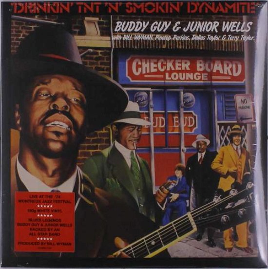 Cover for Guy, Buddy and Junior Wells · Drinkin' Tnt'n' Smokin' Dynamte (LP) [Coloured edition] (2019)