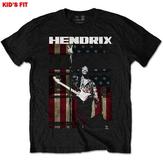 Jimi Hendrix Kids T-Shirt: Peace Flag (3-4 Years) - The Jimi Hendrix Experience - Merchandise -  - 5056368623882 - 