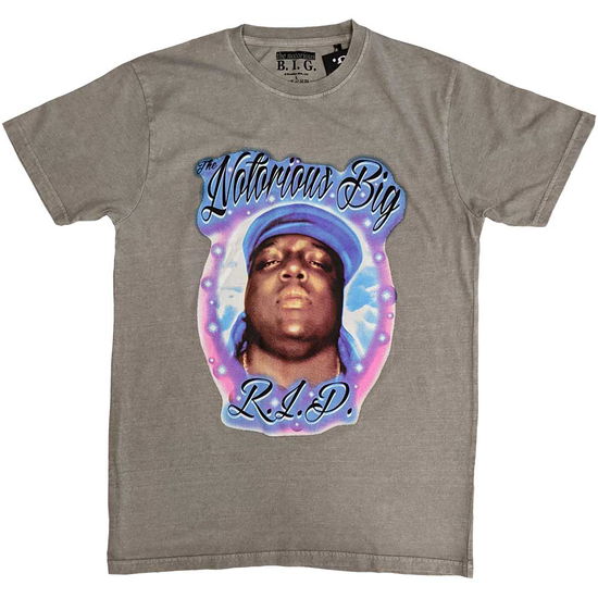 Biggie Smalls Unisex T-Shirt: RIP Airbrush - Biggie Smalls - Merchandise -  - 5056737258882 - 