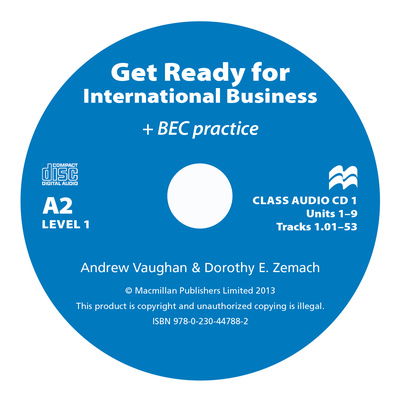 Cover for Dorothy Zemach · Get Ready For International Business 1 Class Audio CD [BEC] (Audiobook (CD)) (2013)