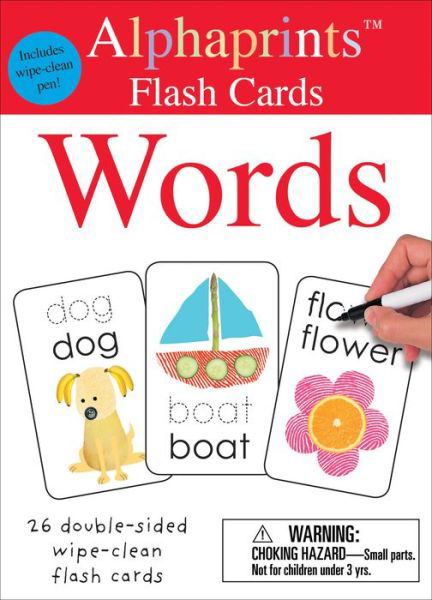 Cover for Roger Priddy · Alphaprints: Wipe Clean Flash Cards Words - Wipe Clean Activity Flash Cards (Board book) (2017)