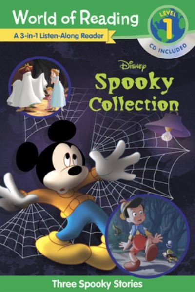 Cover for Disney Books · World of Reading Disney's Spooky Collection 3-in-1 Listen-Along Reader (Level 1 Reader): 3 Scary Stories with CD! - World of Reading (Paperback Bog) (2020)