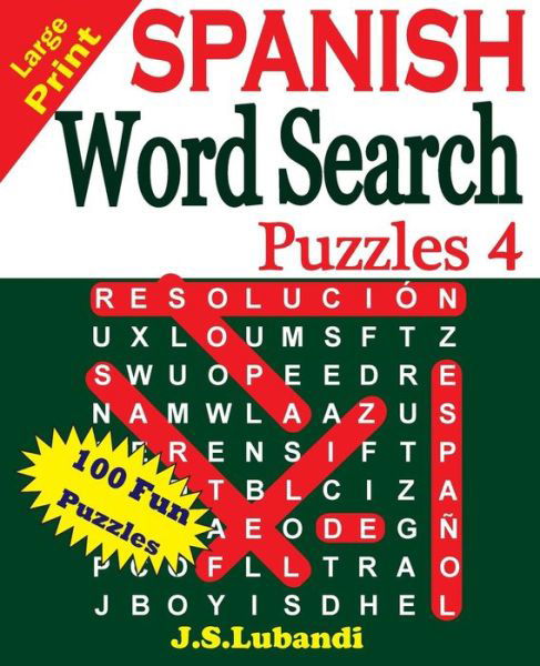 Cover for Jaja Media · Large Print SPANISH Word Search Puzzles 4 (Paperback Book) (2016)