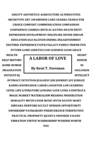 Cover for Kent Foreman · A Labor of Love (Paperback Book) (2019)