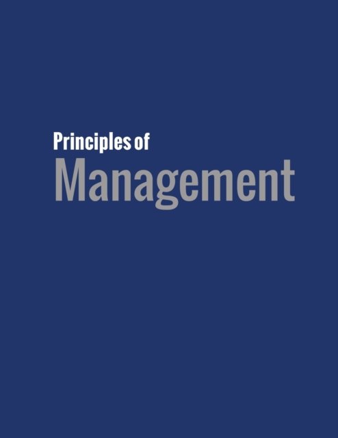 Cover for Bright · Principles of Management (Innbunden bok) (2019)