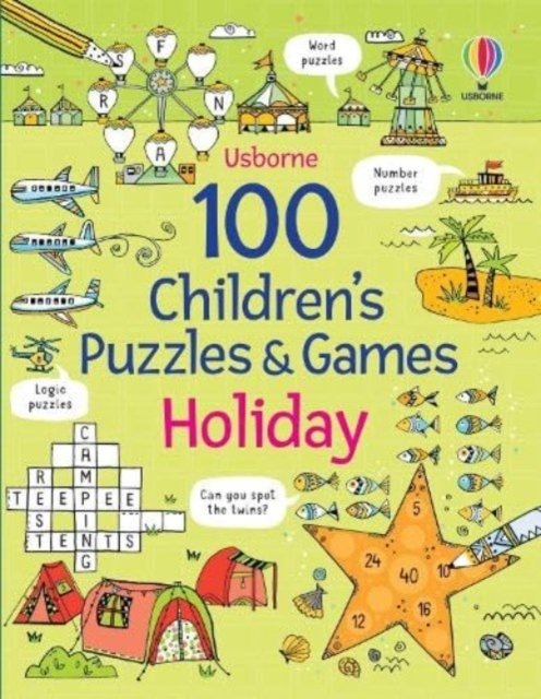 Cover for Phillip Clarke · 100 Children's Puzzles and Games: Holiday - Puzzles, Crosswords and Wordsearches (Taschenbuch) (2024)