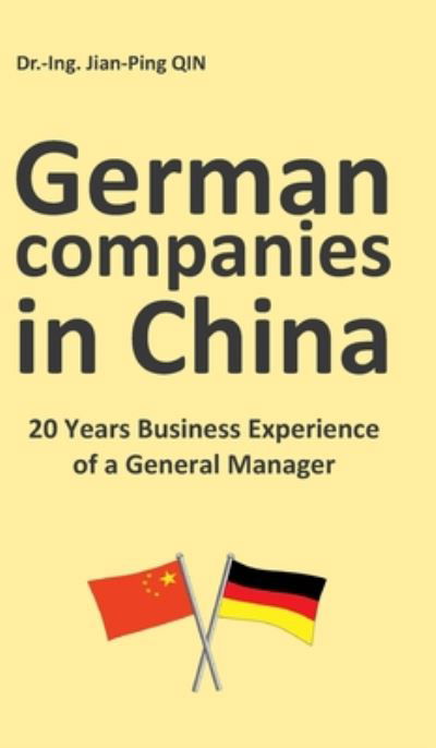 Cover for Qin · German Companies in China (Bog) (2020)