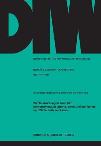 Cover for Bach · Wechselwirkungen zwischen Infrastr (Book) (1994)