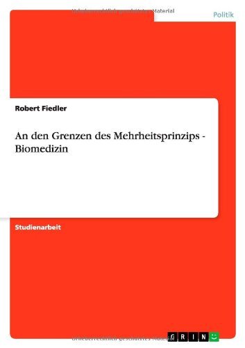 Cover for Fiedler · An den Grenzen des Mehrheitspri (Bog) [German edition] (2013)