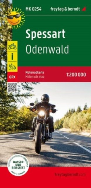 Cover for Spessart, motorcycle map 1:200,000, freytag &amp; berndt (Landkarten) (2023)