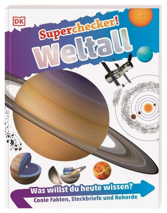 Cover for Superchecker! · Superchecker! - Weltall (Book)