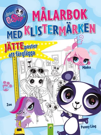 Cover for Petshop.  Målarbok med klistermärken (Paperback Book) (2017)