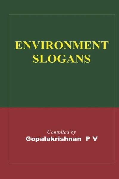 Cover for Gopala Krishnan · Environment Slogans (Taschenbuch) (2021)