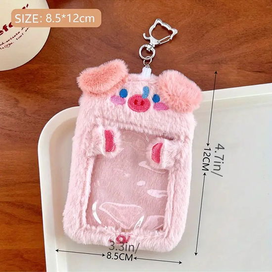 Cute Pink Big - PLUSH PHOTOCARD KEYRING HOLDER - Merchandise -  - 9951171090882 - 1. februar 2024