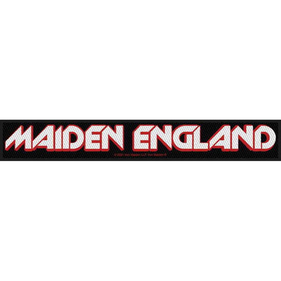 Iron Maiden Super Strip Patch: England (Retail Pack) - Iron Maiden - Merchandise - PHD - 5056365713883 - 3. december 2021