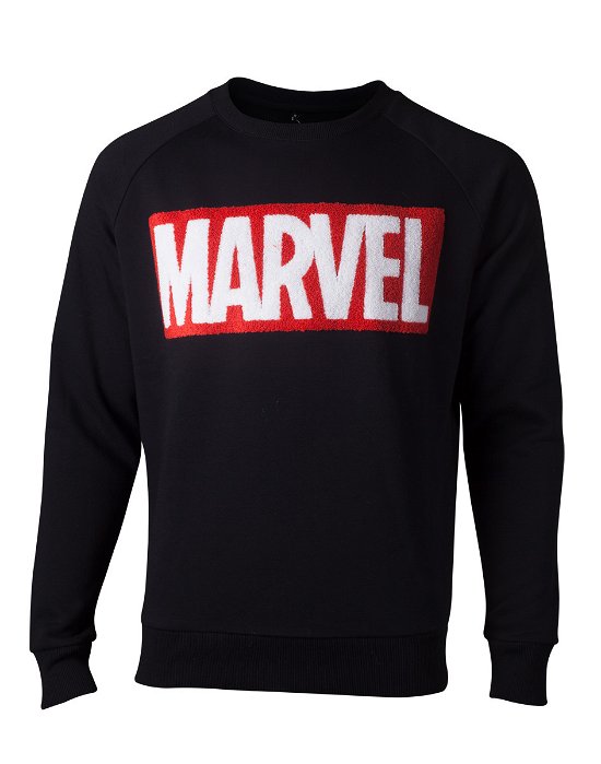 Cover for Marvel · Marvel: Chenille Box Logo Black (Felpa Unisex Tg. XL) (CLOTHES)