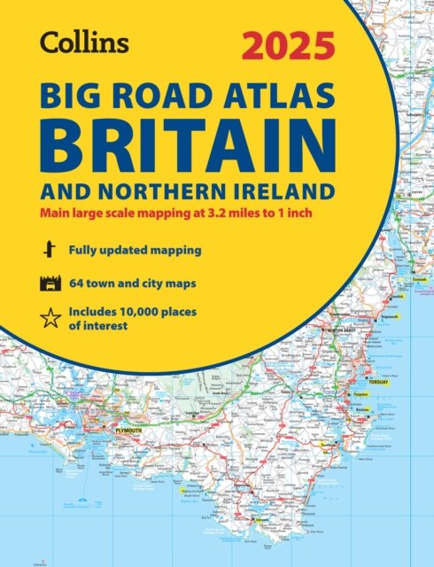 Cover for Collins Maps · 2025 Collins Big Road Atlas Britain and Northern Ireland: A3 Spiral - Collins Road Atlas (Spiralbog) (2024)