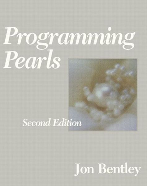 Cover for Jon Bentley · Programming Pearls (Paperback Book) (1999)