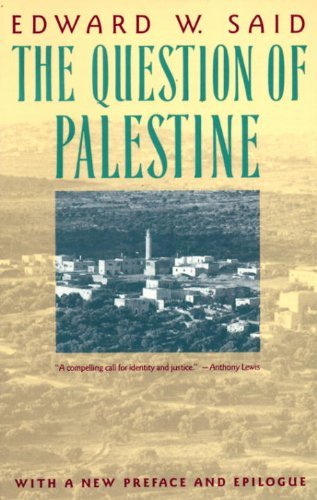 Cover for Edward W. Said · The Question of Palestine (Paperback Bog) [Vintage Books edition] (1992)