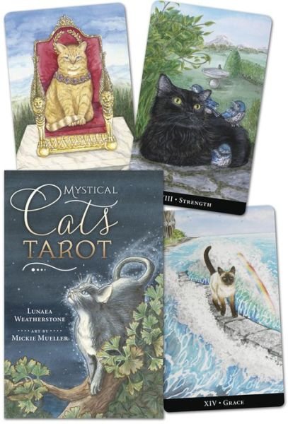 Cover for Lunaea Weatherstone · Mystical Cats Tarot (Book) (2014)