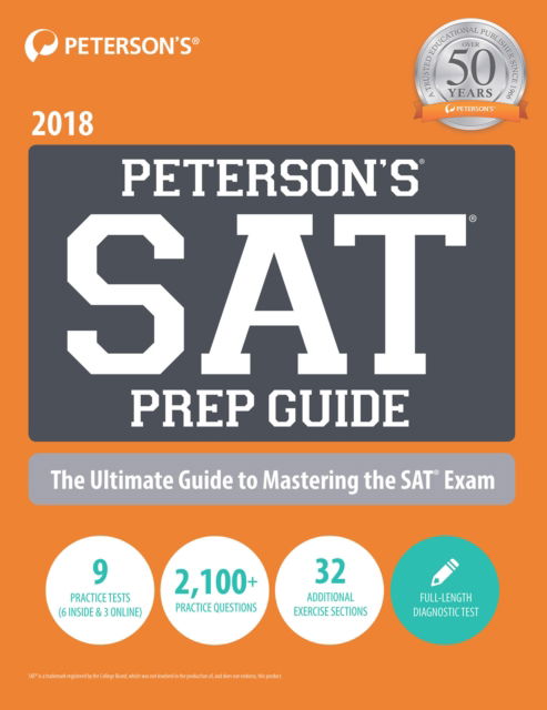 Cover for Peterson's · SAT Prep Guide 2018 (Paperback Book) (2018)