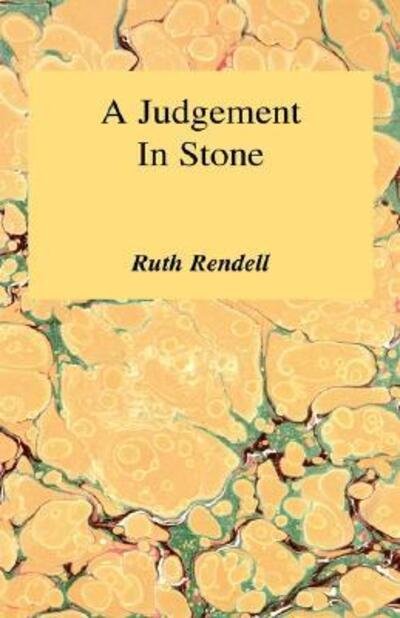 Cover for Ruth Rendell · A Judgement in Stone (Hardcover Book) (1998)